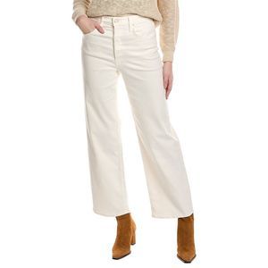 MOTHER Denim High-Waist Spinner Skimp Cream Puffs Wide Leg Jean in Winter White